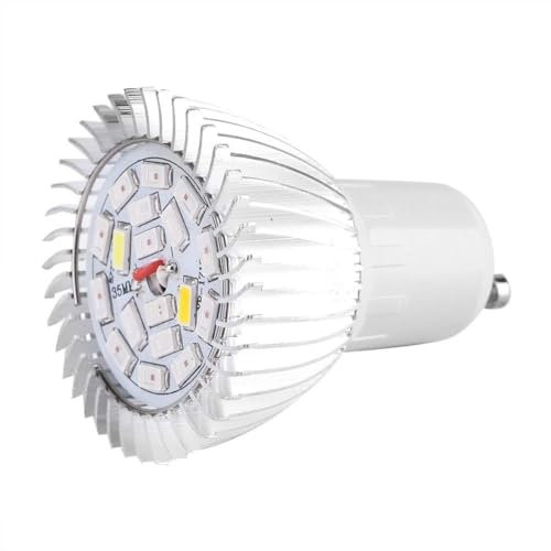 Led Grow Lights Bulb - 18LED Grow Lamp E27/E14/GU10 85-265V 18W Full Spectrum Plant Lights for Hydroponics Greenhouse Organic(GU10)