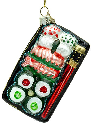 SIKORA BS482 SushiBox Christbaumschmuck Glas Figur Weihnachtsbaum Anhänger