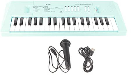 Pianoforte con tastiera a 37 tasti, tastiera elettrica con microfono e funzione di registrazione per bambini sopra i 3 anni