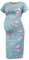 Smallshow Robe de Maternité à Manches Courtes pour Femmes Vêtements de Grossesse Froncés,SVP049,S
