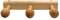 Acan Tradineur - Perchero Madera 3 pomos con Ganchos para Pared o Puerta 5.2 x 32.6 x 10.3 cm. Soporte para Abrigos y Sombreros, Estilo Minimalista, para recibidor, Dormitorio