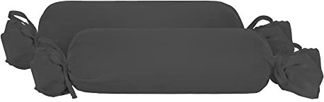 biberna 0077144 Kopfkissenbezug Feinjersey, gekämmte Baumwolle, superweich 2x 15x40 cm, titanium