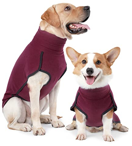 HEYWEAN Felpa per cani Gilet in pile elasticizzato Pullover per cani caldi Pullover per cani di piccola e media taglia Abbigliamento invernale per interni ed esterni