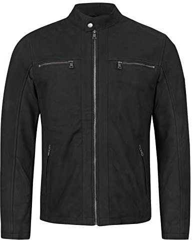 Rock Creek Herren Lederjacke Biker Jacke Echt Leder M53