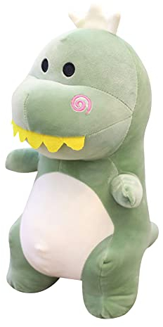 Uposao Dinosaurier Plüschtiere,30CM Dino Plüschpuppe Kuscheltier Kuschelkissen Stofftierpuppe Plüsch Spielzeug Weiche Dekokissen Tierspielzeug Geschenk für Baby Jungen Mädchen Kinder,Grün