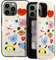 BT21 Offizielle Merchandise für iPhone 14 Pro Max Hülle mit Kartenhalter Spiegel Stoßfest Schutzhülle Dünn Slim Hard PC Back Cover Handyhülle 6,7 Zoll