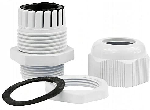 10 Stück Kabelverschraubungen einstellbare 4-8mm Kabeldurchführungen M16x1,5 Kabeldurchmesser IP68 wasserdicht Grau