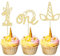 Gyufise 24Pcs Unicorn One Cupcake Toppers Glitter Unicorn 1st Birthday Cupcake Picks Rainbow Unicorn Cake Decorations for Baby Shower Boys Girls 1st Birthday Party Cake Decorations Supplies