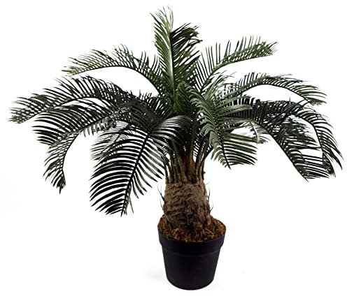 Leaf Design UK Large Realistic Artificial Palm Tree, 60 cm, Cycas Tropical