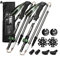 ETROL Carbon Ultra Ligh Wanderstöcke,Verstellbar Teleskop Trekkingstöcke Walking Stöcke für Rucksacktourismus mit Quick Flip Lock, Eva Griff,4 Paar Gummipuffers und 2 Tragetaschen