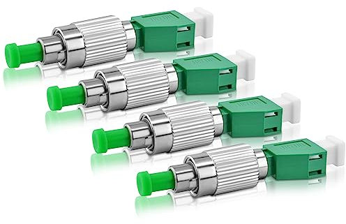SKYSHL SM 4PCS FC-LC Adaptateur Fibre Optique FC APC(Mâle) à LC APC(Femelle) Connecteur de l'Adaptateur 9/125um FC/LC Hybride Adapter pour OTDR/OLS/OPM/VFL/Fibre Optique(FCAM-LCAF4)