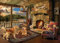 Cobble Hill Puzzle mit 1000 Teilen – Hütte am See – inklusive Beispielposter
