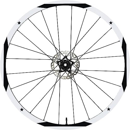 Komplettes Aufkleber-Set für Felgen 26 Zoll – 27,5 Zoll – 28 / 29 Zoll – Fahrrad MTB Bike Sticker Qualität wählen Farbe MTB013 (26 Zoll, 070 Schwarz)