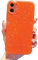 Finyosee Compatible with iPhone 11 Case 6.1 inch, Cute Neon Bright Color,Glitter Bling Thin Slim Shockproof Silicone Sparkly Case, Soft TPU Phone Case for Women Girl-Orange
