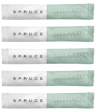 Naturally scented Peppermint Glass & Mirror Cleaning Refills | Windows, Mirrors, Stainless Steel Smudge & streak-free | Concentrated, Just-add-water, Refillable, Eco friendly, Non-toxic, Vegan