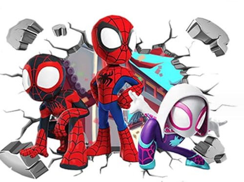 Avengers Alliance Spider Man Wunderbare Freunde Kinderzimmer Dekoration Wandtattoo Cartoon Tapete Selbstklebendes Poster Aufkleber 40,60cm