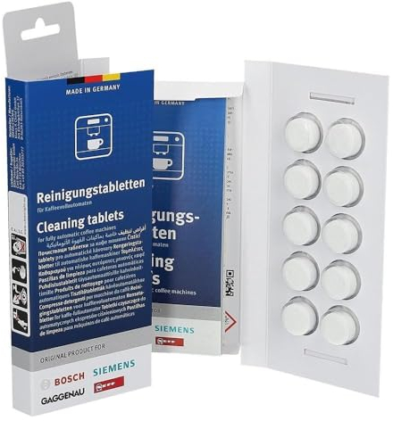 Pastilles de nettoyage par 10 00312295 pour Cafetière - Expresso broyeur BOSCH, GAGGENAU, NEFF, SIEMENS