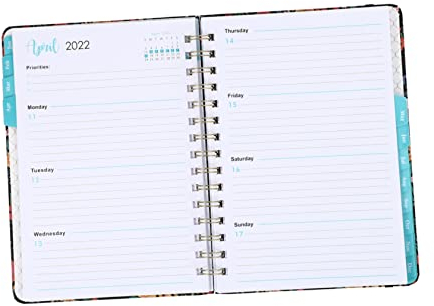 Lurrose 1 2022 Agenda 2022 Wochenplaner 2022 Wochen- und Monatsplaner 2022 schülerkalender personalisierter kalender Spiralnotizbücher Essensplaner Buch Spule Notizblock Spiral- Büro