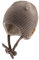 Sterntaler Beanie gestreift aus Microfleece - Baby und Kinder Mütze mit angeschnittenen Ohrenklappen und Bindeband - gefüttert mit Baumwollfleece - dunkelgrau, 39