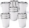 Verve Jelly 12pcs Metal Buckets Mini Chip Fry Serving Buckets Small Metallic Pails with Handle for Food Storage Iron Hanging Flower Pots Plant Pots