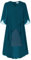 Hanna Nikole Damen Stretchy Bleistift Kleider Vintage Rockabilly Kleid Pfauenblau 44