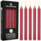 DECO EXPRESS Stabkerzen Kerzen Set 15er Pack Handgemachte Rustik Kerzen Geruchslos Lange Brenndauer bis zu 9 Stunden Tropffreie Tafelkerzen (Rot - 15 Pack)