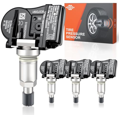 GEAREVER Reifendrucksensor Reifendruckkontrollsystem TPMS Sensor RDKS für BMW 1ER 2er 3er 4er F20 F21 F22 F23 F87 F45 F30 F31, TPMS Sensor 36106856209, 36106881890, 4 Stück