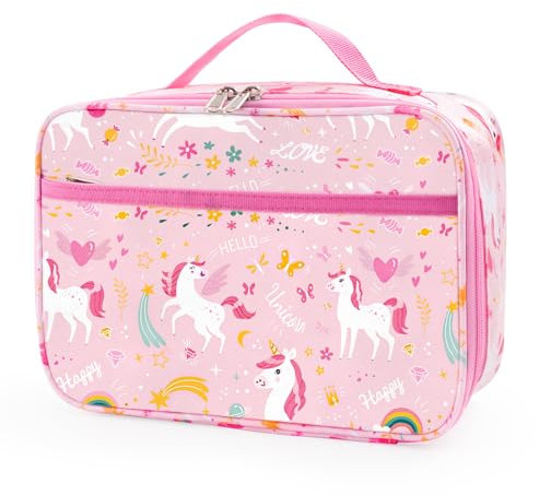 MOKANI Lunch Bag Kids, Insulated Lunch Box for Boys Girls, Portable Meal Tote Kit, Back to School Gifts, Water-Resistant Multi-Compartment Bags for School Home Office Teenagers Women