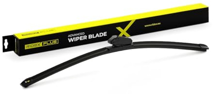 RIDEX PLUS Scheibenwischer Wischblatt Stück mit Spoiler Vorne Länge 1: 530mm Länge: 530mm Flachbalkenwischblatt mit vormontiertem Adapter Kompatibel mit VW Golf 4 Schrägheck 1J1 Hakenbefestigung für