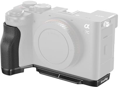 SMALLRIG A7C II / A7CR Handgrip L-Shape Grip for Sony Alpha 7C II/Alpha 7CR, Quick Release Plate for Arca, Lightweight Silicone Side Handle, for Quickly Switch on Tripods/Handheld Shooting - 4797