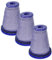 vhbw 3x Vormotorfilter kompatibel mit Dyson Cinetic Big Ball Absolute 2 Staubsauger - Motorschutzfilter, Abwaschbar