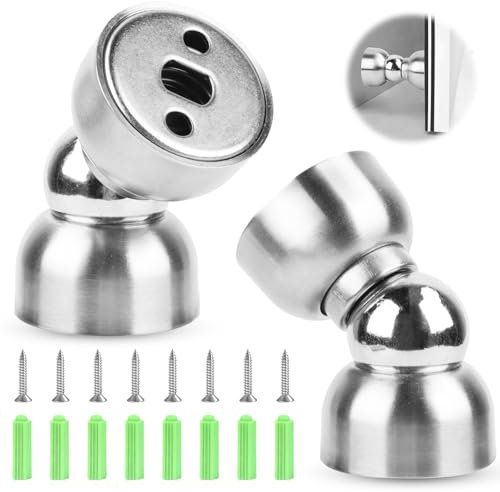 2 Stück Magnetischer Türstopper, Edelstahl Magnetischer Türstopper,Mini Türstopper Magnet,Türhalter Wand, Türstopper Außen für Schlafzimmer Büro Bad