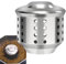 Protector contra salpicaduras para cafetera, tapa de válvula antisalpicaduras, válvula antisalpicaduras, fácil limpieza, acero inoxidable, 2 cm, para evitar derrames y desorden