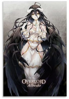 DaranKaep Overlord Albedo Fan Art Poster Dekorative Malerei Leinwand Wandkunst Wohnzimmer Poster Schlafzimmer Malerei,Wandkunst Bilddruck Moderne Familienzimmer Dekor 20x30inch(50x75cm)