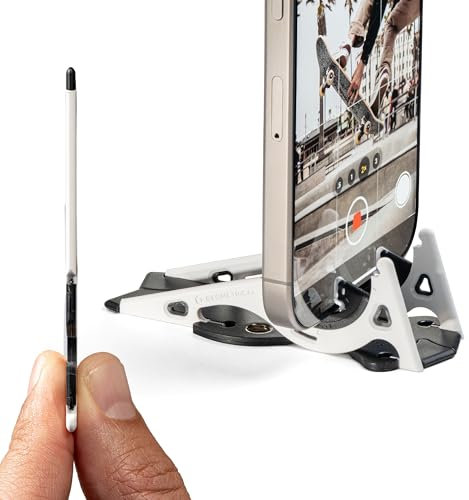 GEOMETRICAL Pocket Tripod PROv2 Wallet-Size iPhone Tripod - Universal Kit (Panda White)