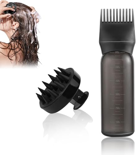 WPPQWP Haaröl Applikator, Wurzelkamm Hair Oil Applicator, Haarmassagebürsten