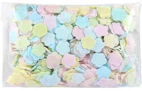 1000 Blatt bunte, tragbare Einweg-Papierseife, Reisen, Wandern, Waschen, Handbad, Toilettenartikel, Seife, Seife, Seife, Seife, Blätter, Konfetti, tragbar, sanftes Seifenpapier für Frauen