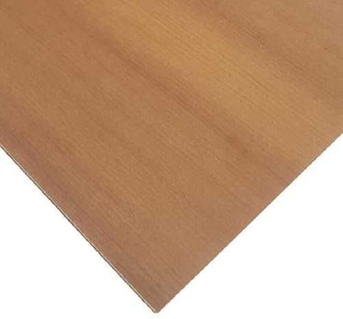 Generico Pannello Compensato mm 4 Varie Essenze di Legno Rovere, Noce, Ciliegio, ECC. ECC - Dimensione Disponibile: Noce Mansonia cm 92 x 110