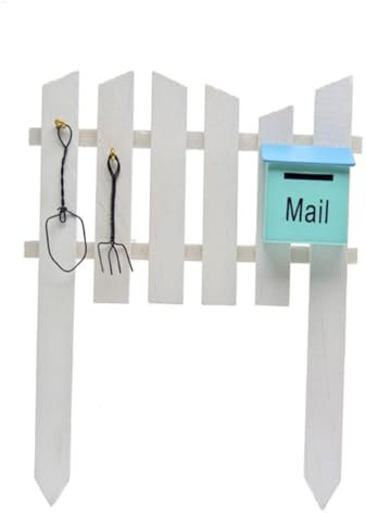 VICASKY 1Stück Miniaturzaun Garten Requisiten Für Fotografie Dekorative Lattenzaun Elemente Für Stilvolle Gartenaufnahmen Und Leichte Deko Für Shootings