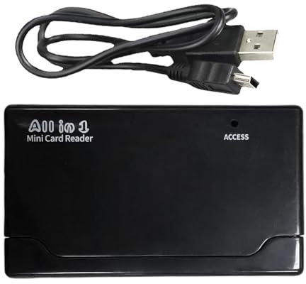 Lector de tarjetas de memoria USB 3.0 6 en 1 con seis ranuras, adaptador portátil para tarjetas CF, MS, XD y M2, ideal para transferencia de archivos, expansión de laptop, viajes y fotografía