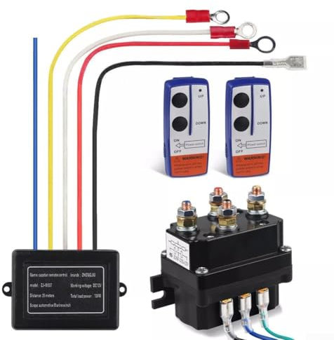 Contrôleur de treuil 12 V 500 A avec kit de télécommande sans fil pour des opérations de récupération sûres et une utilisation intensive