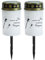 CGTQROVR Luces de tumba solar de 2 piezas 5.6x2.8 pulgadas de luces solares impermeables para el cementerio Linternas conmemorativas sin fama con pico de tierra