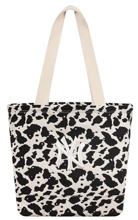New Era Cow Jacquard Tote Bag 270 - Light Beige One Size