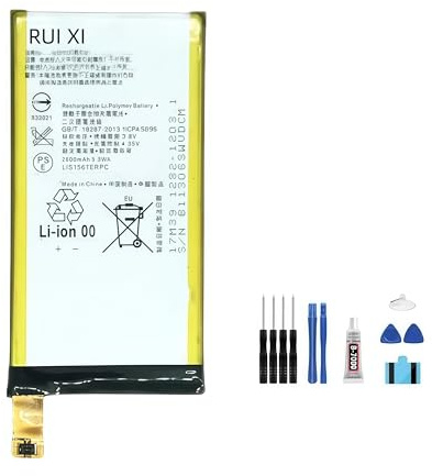 RUI XI Akku kompatibel für Sony Xperia Z3 Compact Z3c Z3mini D5803 D5833 C4 E5303 E5333 E5363 E5306 2600 mAh 3,8 V LIS1561ERPC Handy-Akku
