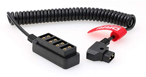 DRRI D-Tap auf 4-Port Buchse Dtap P-Tap Hub Adapter Splitter für Anton Bauer V-Mount Akku/BMPCC 4K 6K/ARRI rote Kameras