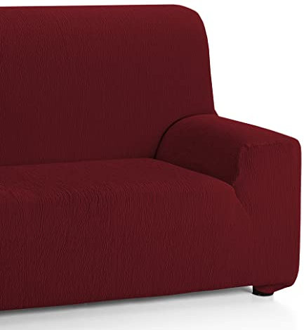 Martina Home Emilia Elastischer Sofabezug für 3-Sitzer, Bordeaux (170 bis 220 cm breit)