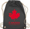 Turnbeutel Rucksack - Länder Fahnen und Flaggen - Canada Not just colder cooler - Souvenir Geschenk - Unisize - Dunkelgrau - kanada vintage country maple beutelrucksäcke stadt kanadier stoffbeutel