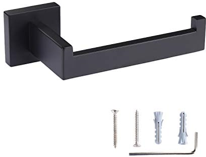 Toprema Toilet Paper Holder Tissue Roll Holder Hanger SUS304 Stainless Steel Matte Black Bathroom Lavatory Hardware Wall Mount