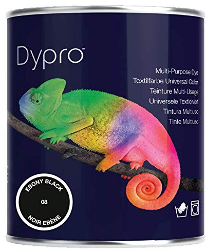 Dypro Multi Purpose Hand & Machine Fabric Dye 500g Tin (Ebony Black)