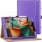 AIWOXING Coque pour iPad 10,2 Pouces (9ème/8ème/7ème Génération - 2021/2020/2019) Pochette Cuir Case Housse Étui de Protection, Auto Réveil/Sommeil, Multi-Angle, Tablette Apple Cover, Pourpre